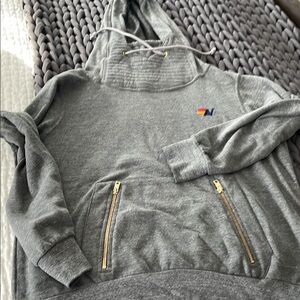 Women’s Aviator Nation gray pullover hoodie